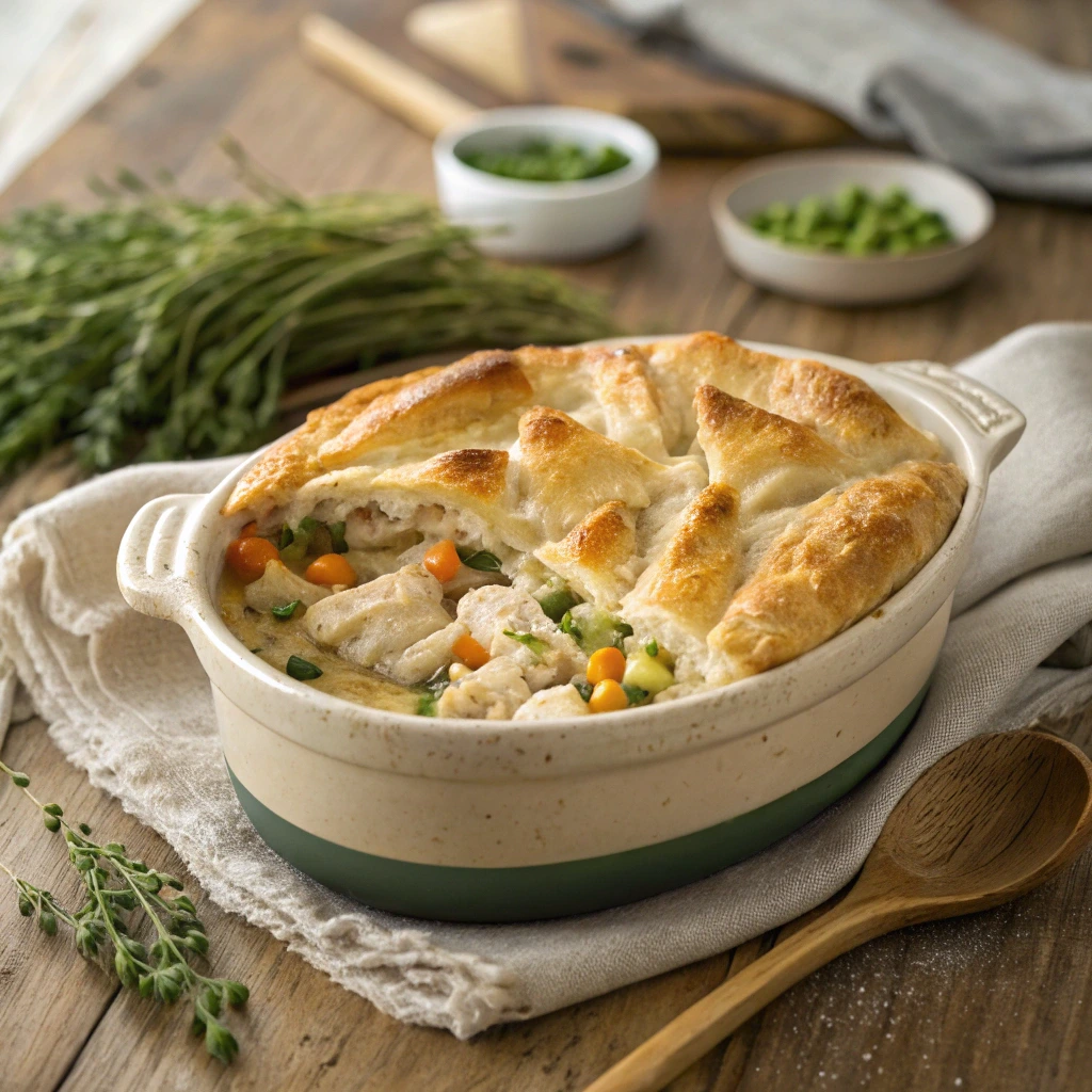Crescent Roll Chicken Pot Pie