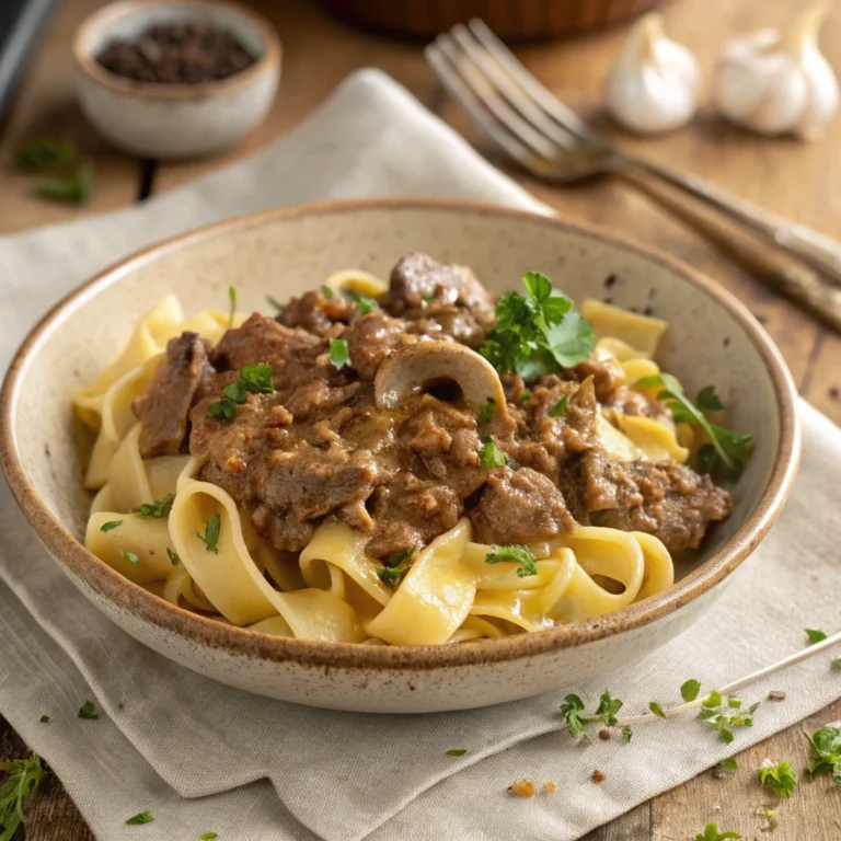 Ground Beef Stroganoff