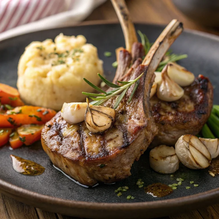 garlic lamb chops